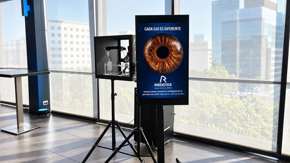 Equipo de captura del iris — MazeLab (fotografía retocada)