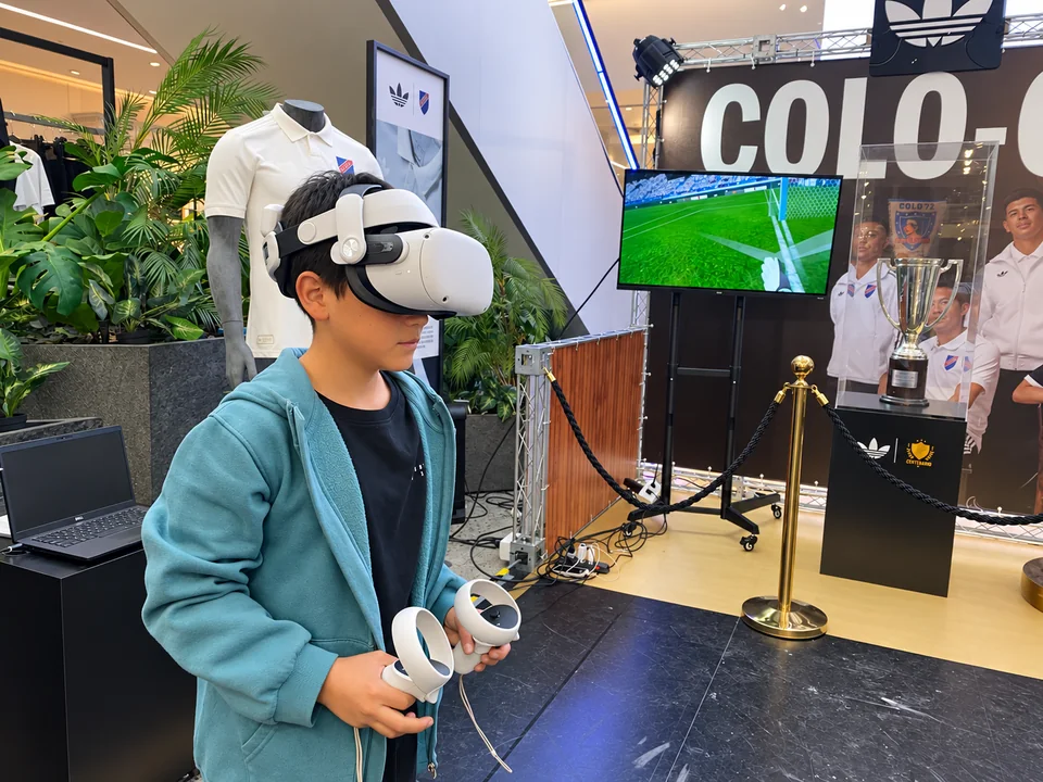 Realidad virtual en una activación de Adidas — MazeLab (fotografía retocada)